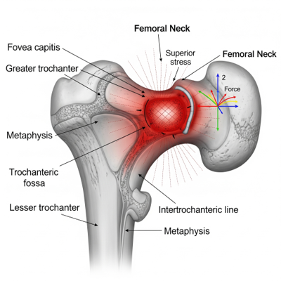 FEMUR BONE STRENGTH ANALYSIS DEPENDS ON AGE, GENDER & MOVEMENTS